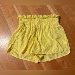 Yellow Women's FP Movement Shorts sz M